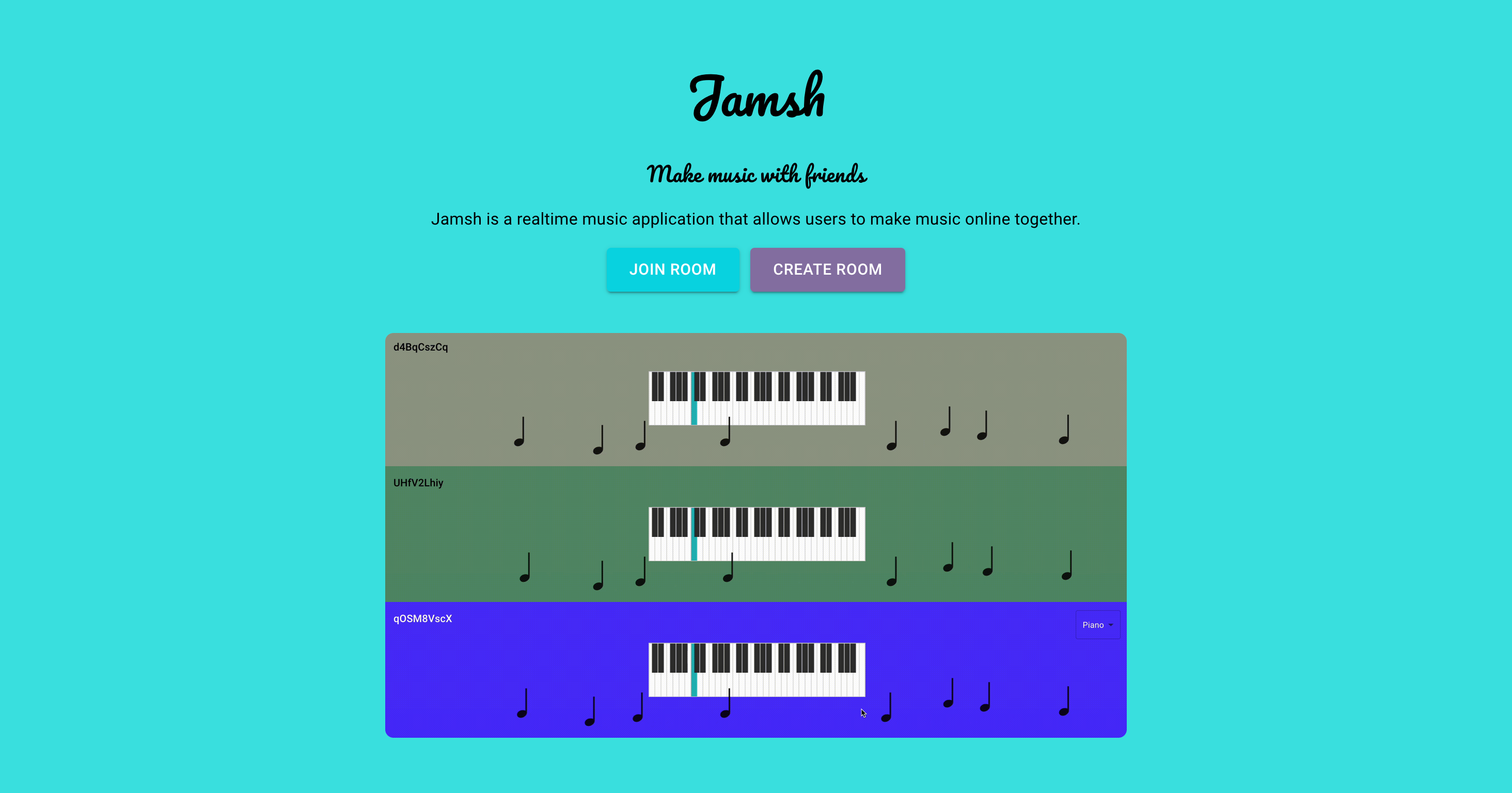 Screenshot of Jamsh